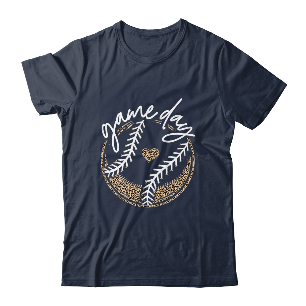 Game Day Baseball Life Softball Life Mom Leopard Shirt & Tank Top | teecentury