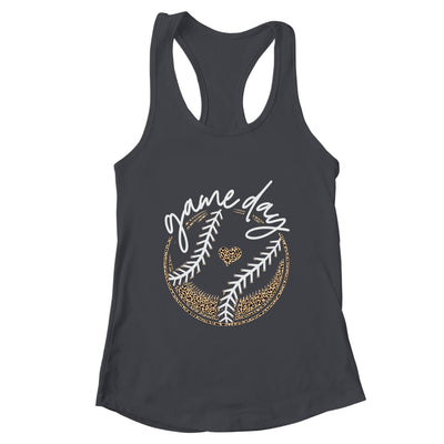 Game Day Baseball Life Softball Life Mom Leopard Shirt & Tank Top | teecentury