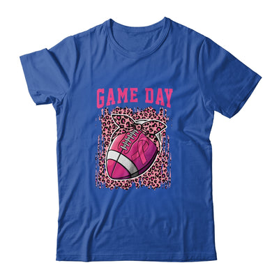 Game Day Breast Cancer Awareness Pink Football Mom T-Shirt & Hoodie | Teecentury.com