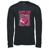 Game Day Breast Cancer Awareness Pink Football Mom T-Shirt & Hoodie | Teecentury.com