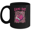 Game Day Breast Cancer Awareness Pink Football Mom Mug Coffee Mug | Teecentury.com