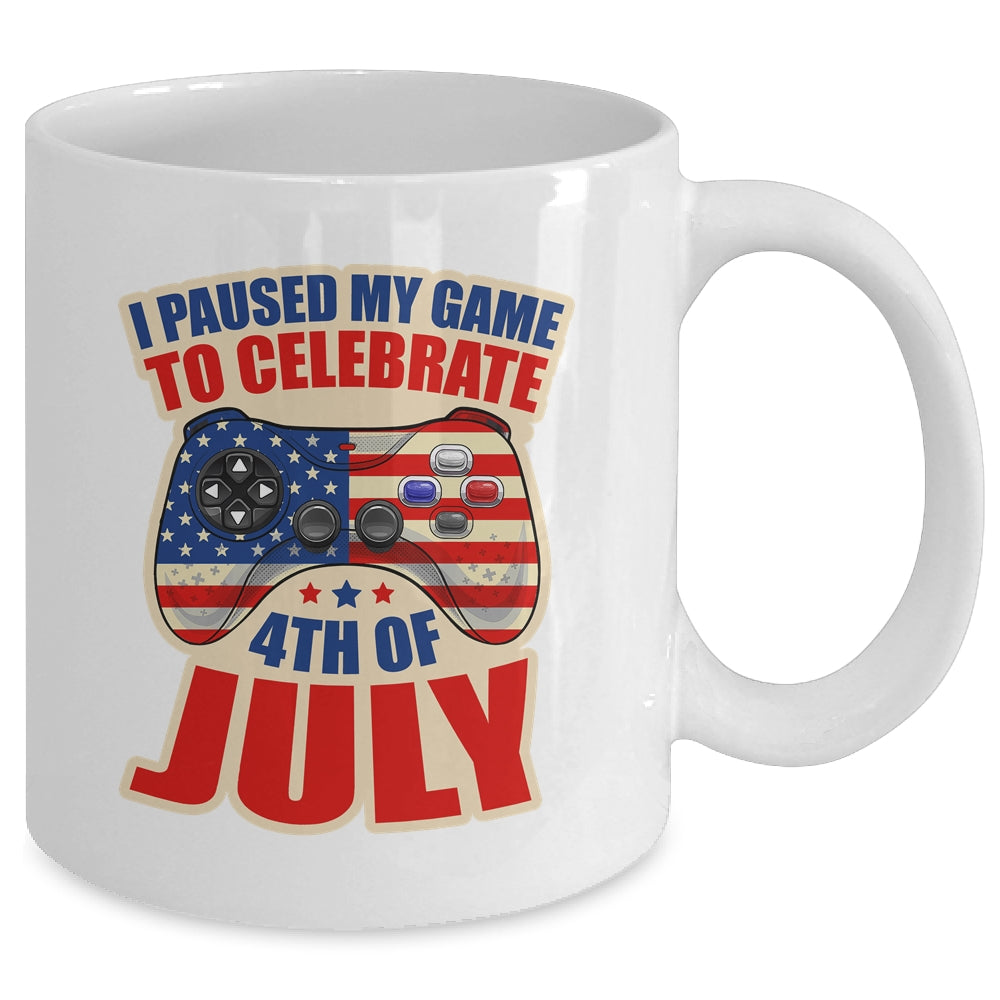 Gamer 4th Of July American Flag Gaming Lover Boys Girls Teen Mug | teecentury