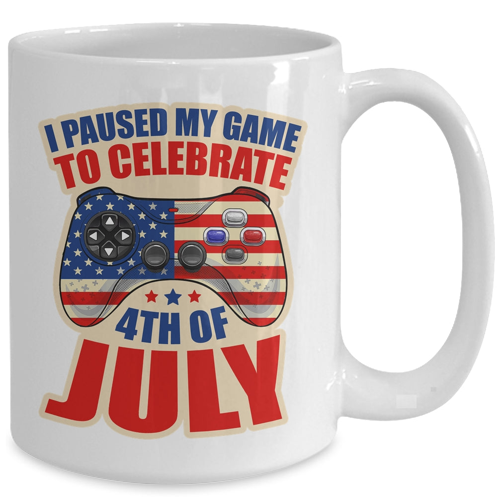 Gamer 4th Of July American Flag Gaming Lover Boys Girls Teen Mug | teecentury