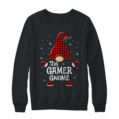 Gamer Gnome Buffalo Plaid Matching Christmas Pajama Gift T-Shirt & Sweatshirt | Teecentury.com