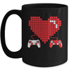 Gamer Heart Gift Game Lover Men Kids Boys Valentines Day Mug Coffee Mug | Teecentury.com