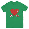 Gamer Heart Gift Game Lover Men Kids Boys Valentines Day Youth Youth Shirt | Teecentury.com