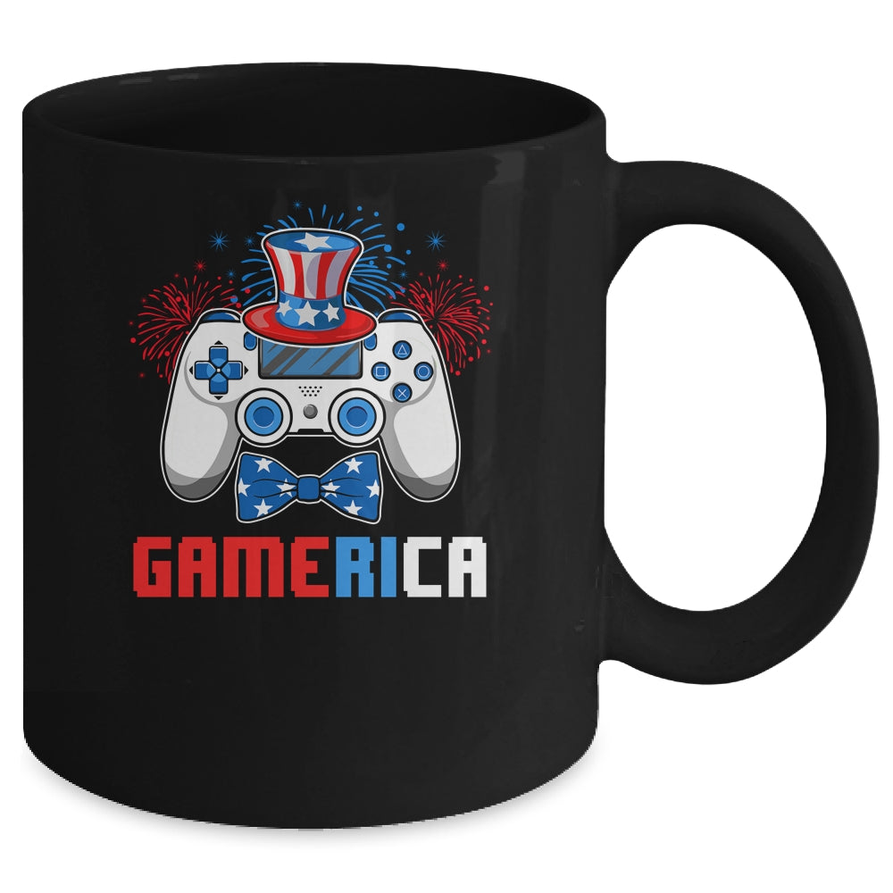 Gamerica 4th of July Video Game American Flag Boys Mug Coffee Mug | Teecentury.com