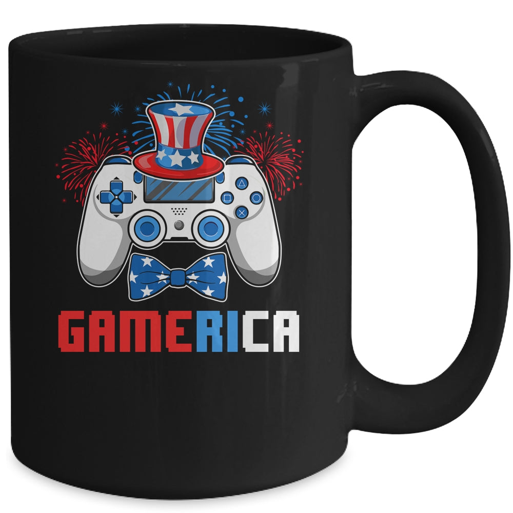 Gamerica 4th of July Video Game American Flag Boys Mug Coffee Mug | Teecentury.com