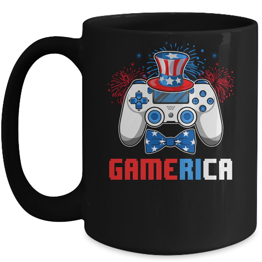 Gamerica 4th of July Video Game American Flag Boys Mug Coffee Mug | Teecentury.com