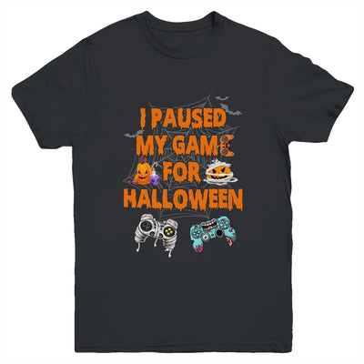 Gaming I Paused My Game For Halloween Funny Gamer Boys Youth Shirt | teecentury