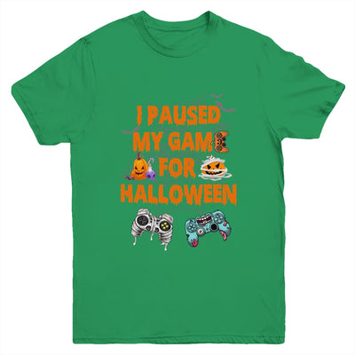 Gaming I Paused My Game For Halloween Funny Gamer Boys Youth Shirt | teecentury