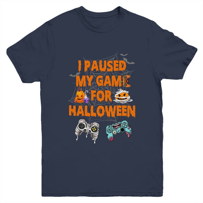 Gaming I Paused My Game For Halloween Funny Gamer Boys Youth Shirt | teecentury