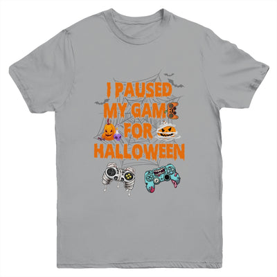 Gaming I Paused My Game For Halloween Funny Gamer Boys Youth Shirt | teecentury