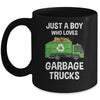 Garbage Truck Just A Boy Who Loves Garbage Trucks Mug | teecentury