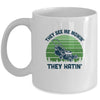 Gardener Lawn Mower Mowing They See Me Mowin' They Hatin' Mug Coffee Mug | Teecentury.com