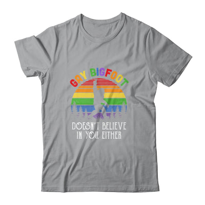 Gay Bigfoot Rainbow Sasquatch Retro Vintage T-Shirt & Tank Top | Teecentury.com