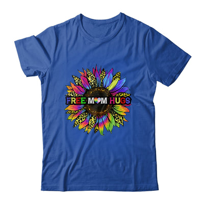 Gay Pride Free Mom Hugs Sunflower Leopard Rainbow LGBT Shirt & Tank Top | teecentury