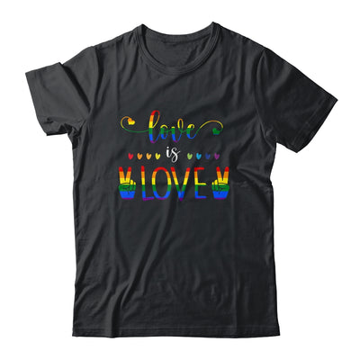 Gay Pride Rainbow Love Is Love LGBTQ T-Shirt & Tank Top | Teecentury.com