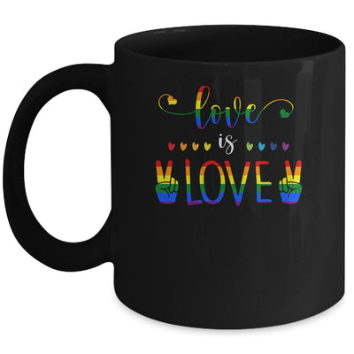 Gay Pride Rainbow Love Is Love LGBTQ Mug Coffee Mug | Teecentury.com