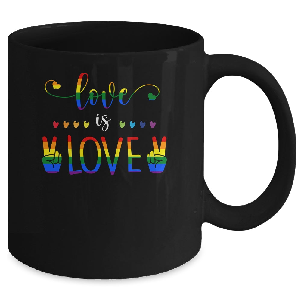 Gay Pride Rainbow Love Is Love LGBTQ Mug Coffee Mug | Teecentury.com