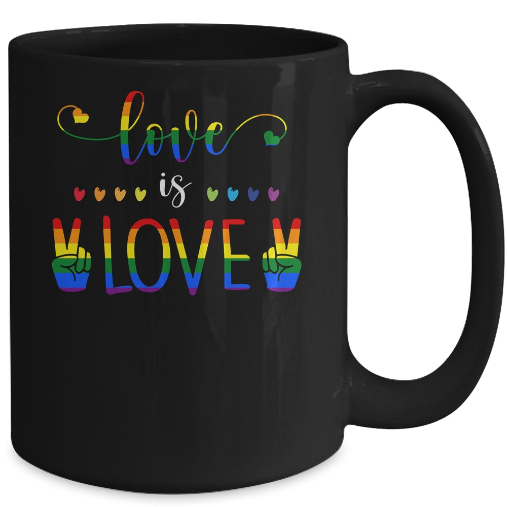 Gay Pride Rainbow Love Is Love LGBTQ Mug Coffee Mug | Teecentury.com