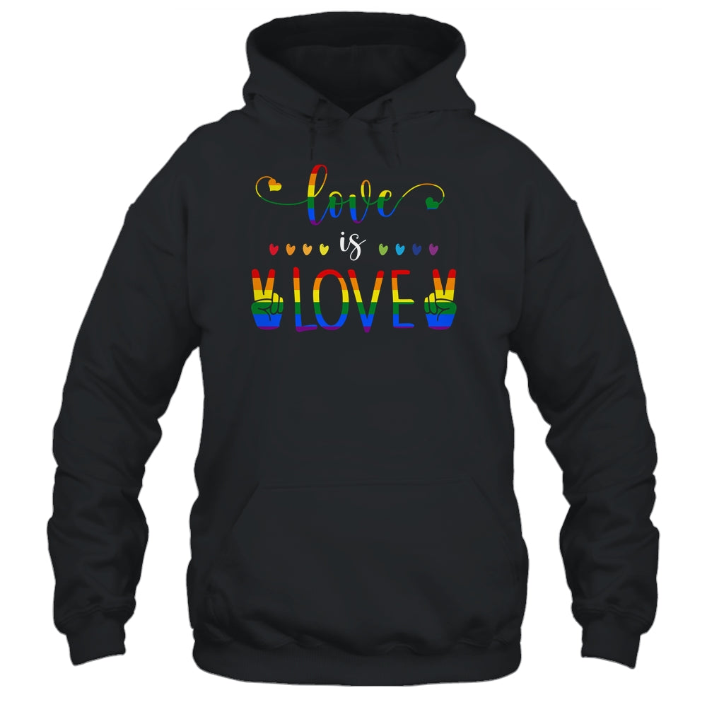 Gay Pride Rainbow Love Is Love LGBTQ T-Shirt & Tank Top | Teecentury.com