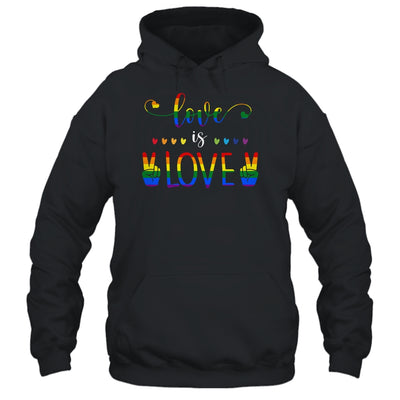 Gay Pride Rainbow Love Is Love LGBTQ T-Shirt & Tank Top | Teecentury.com