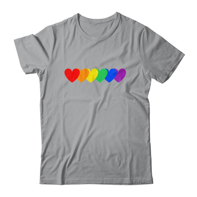 Gay Rainbow Pride Heart Flag LGBTQ Equality Matching Shirt & Tank Top | teecentury