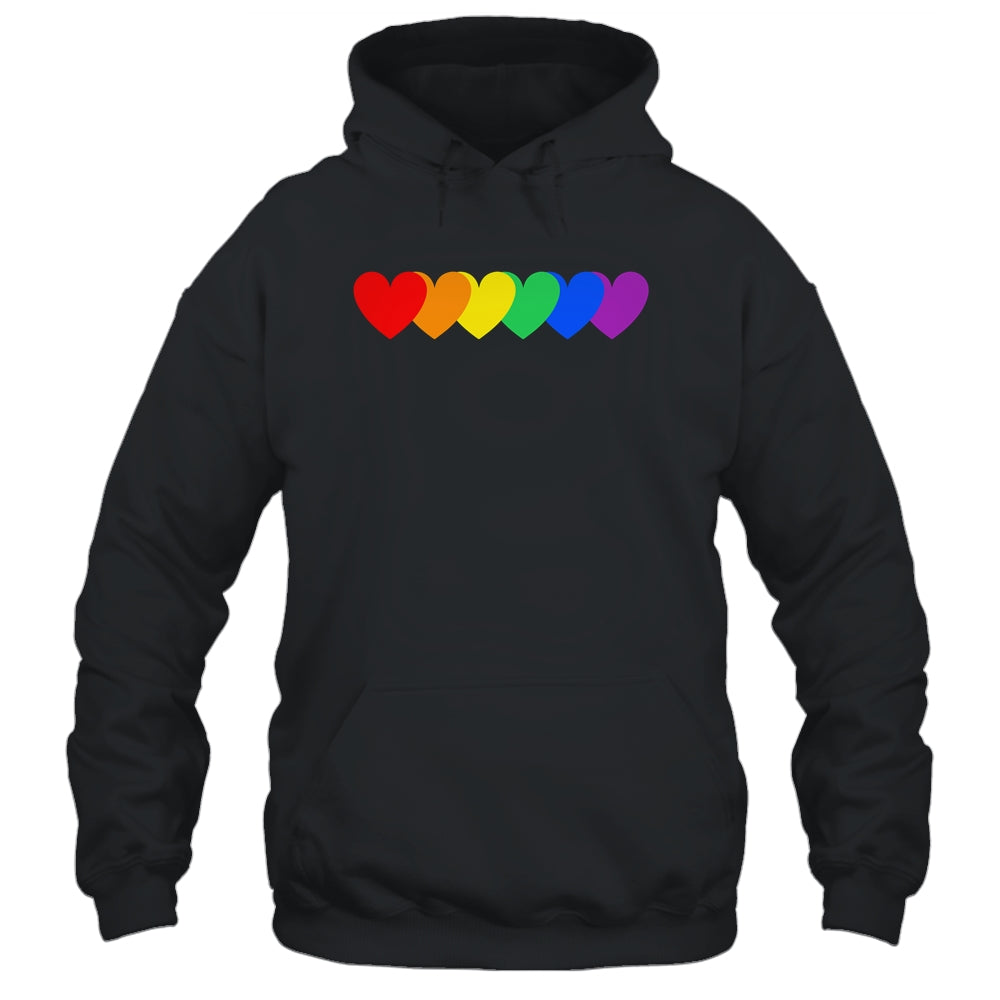 Gay Rainbow Pride Heart Flag LGBTQ Equality Matching Shirt & Tank Top | teecentury