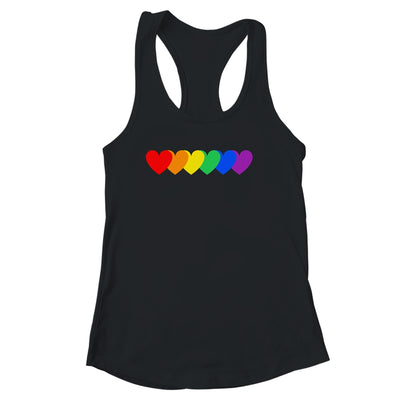 Gay Rainbow Pride Heart Flag LGBTQ Equality Matching Shirt & Tank Top | teecentury