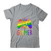 Gaymer Gay Pride Flag LGBT Gamer LGBTQ Gaming Gamepad Shirt & Hoodie | teecentury