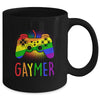 Gaymer Gay Pride Flag LGBT Gamer LGBTQ Gaming Gamepad Mug | teecentury