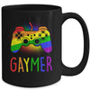 Gaymer Gay Pride Flag LGBT Gamer LGBTQ Gaming Gamepad Mug | teecentury