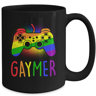 Gaymer Gay Pride Flag LGBT Gamer LGBTQ Gaming Gamepad Mug | teecentury