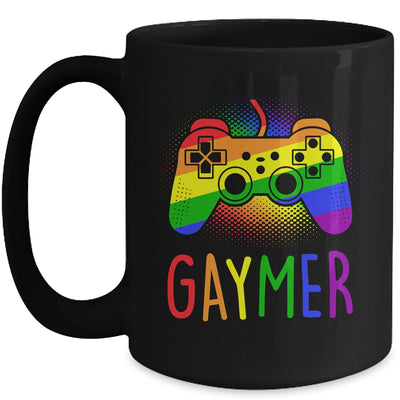 Gaymer Gay Pride Flag LGBT Gamer LGBTQ Gaming Gamepad Mug | teecentury
