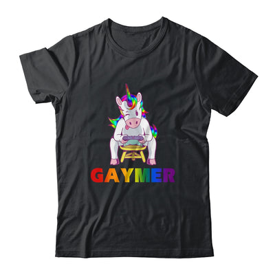 Gaymer Gay Pride Flag LGBT Unicorn T-Shirt & Hoodie | Teecentury.com