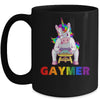 Gaymer Gay Pride Flag LGBT Unicorn Mug Coffee Mug | Teecentury.com