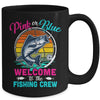 Gender Reveal Fishing Pink Or Blue Welcome To Fishing Crew Mug | teecentury