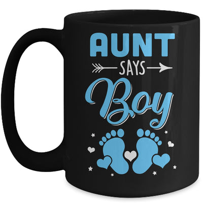Gender Reveal For Aunt Says Boy Matching Family Set Party Mug | teecentury