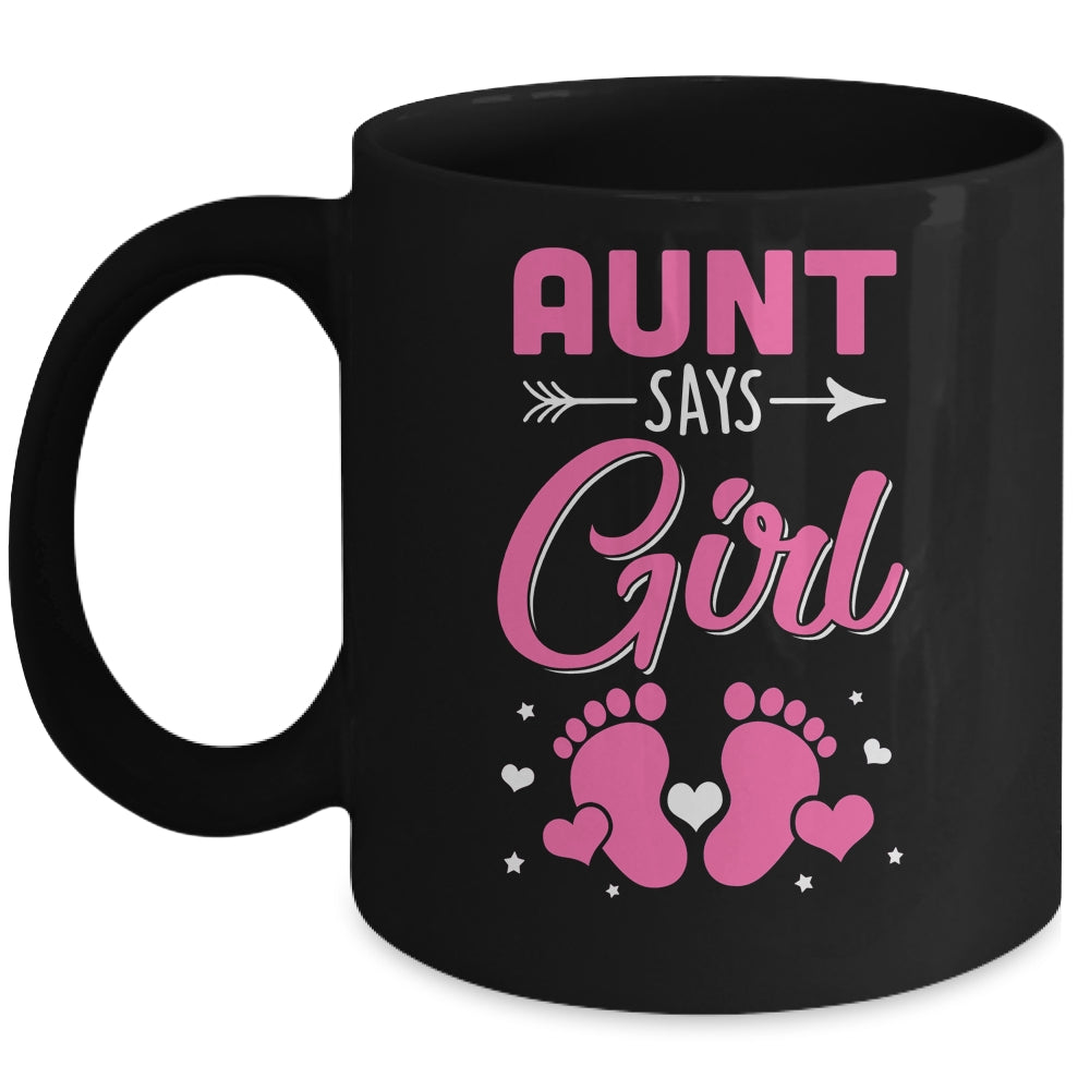 Gender Reveal For Aunt Says Girl Matching Family Set Party Mug | teecentury