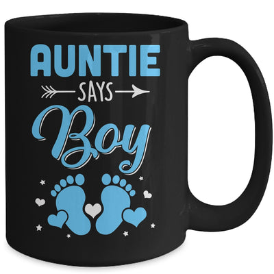 Gender Reveal For Auntie Says Boy Matching Family Set Party Mug | teecentury