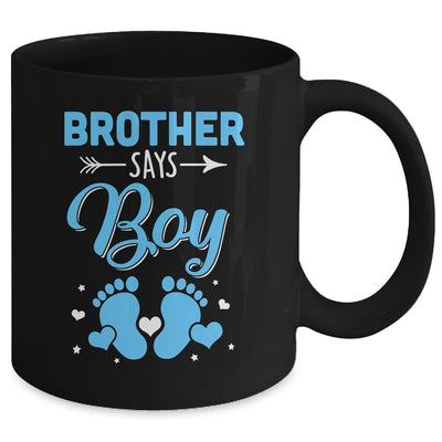 Gender Reveal For Brother Says Boy Matching Family Set Party Mug | teecentury