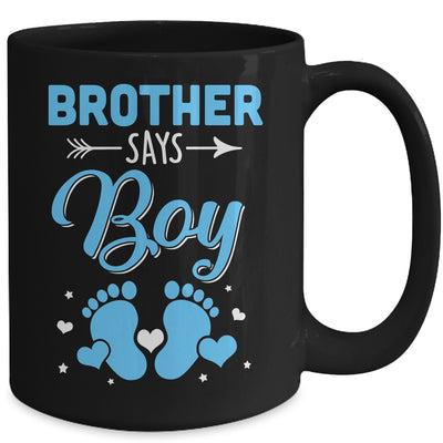 Gender Reveal For Brother Says Boy Matching Family Set Party Mug | teecentury