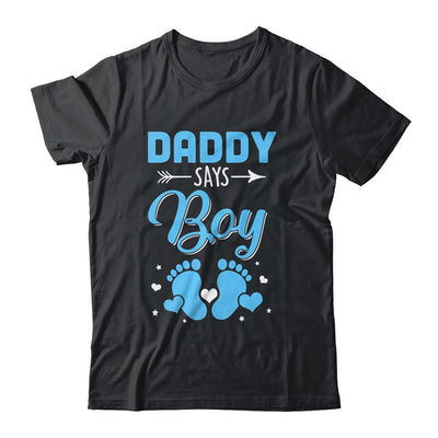 Gender Reveal For Daddy Says Boy Matching Family Set Party Shirt & Hoodie | teecentury