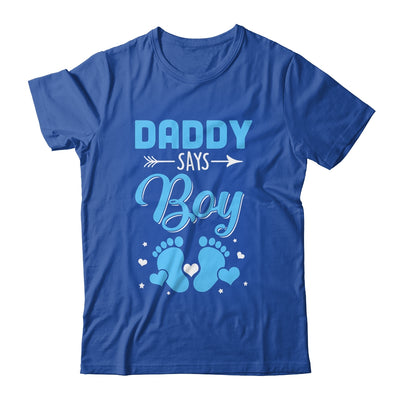 Gender Reveal For Daddy Says Boy Matching Family Set Party Shirt & Hoodie | teecentury