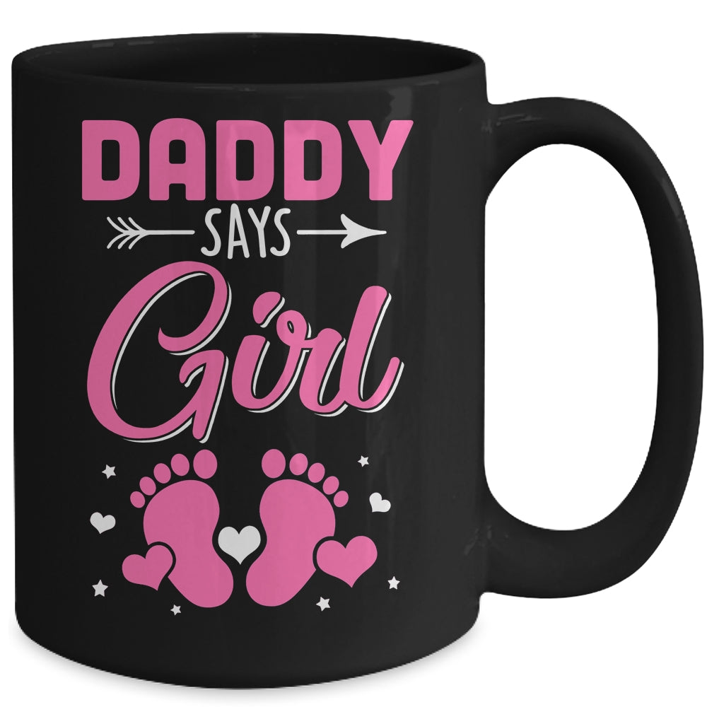 Gender Reveal For Daddy Says Girl Matching Family Set Party Mug | teecentury