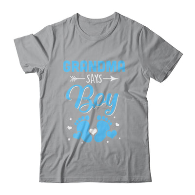 Gender Reveal For Grandma Says Boy Matching Family Set Party Shirt & Hoodie | teecentury