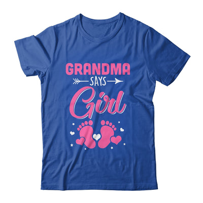 Gender Reveal For Grandma Says Girl Matching Family Set Party Shirt & Hoodie | teecentury