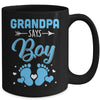 Gender Reveal For Grandpa Says Boy Matching Family Set Party Mug | teecentury