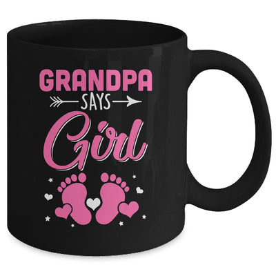 Gender Reveal For Grandpa Says Girl Matching Family Set Party Mug | teecentury